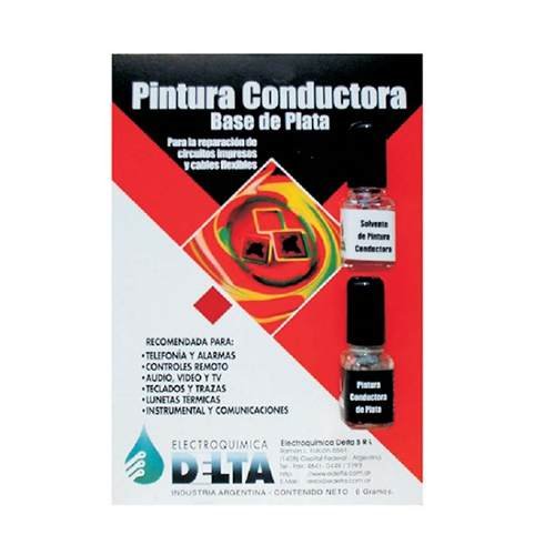 PINTURA CONDUCTORA DE PLATA 6 GR (7644) DELTA - PLCH